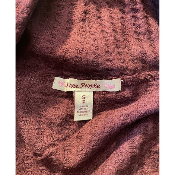 Free People Juicy Long Sleeve Thermal Sweater Size S Date Night - Picture 4 of 6